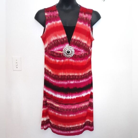 Elementz multicolored sleeveless dress - Picture 1 of 4
